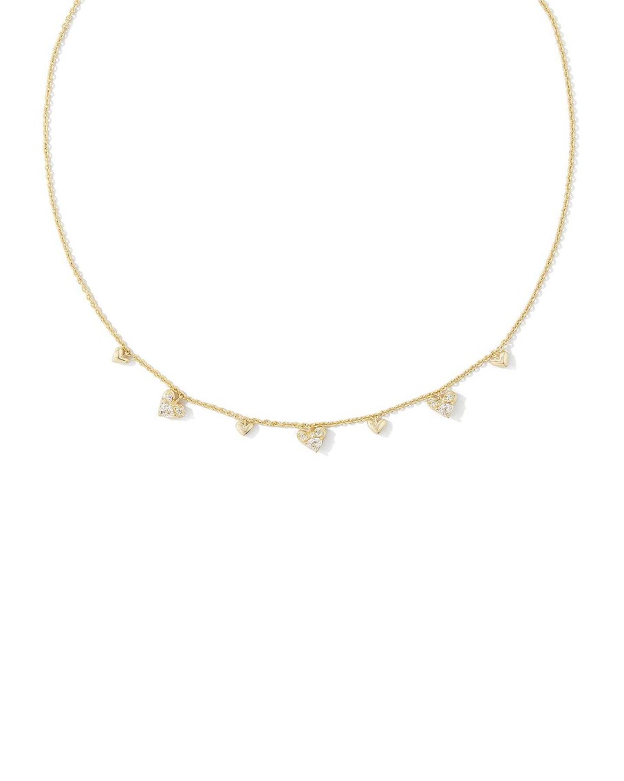 Jewelry Kendra Scott | Haven Heart Crystal Choker Necklace In Crystal