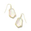 Jewelry Kendra Scott | Alexandria Gold Drop Earrings In Iridescent Clear Rock Crystal