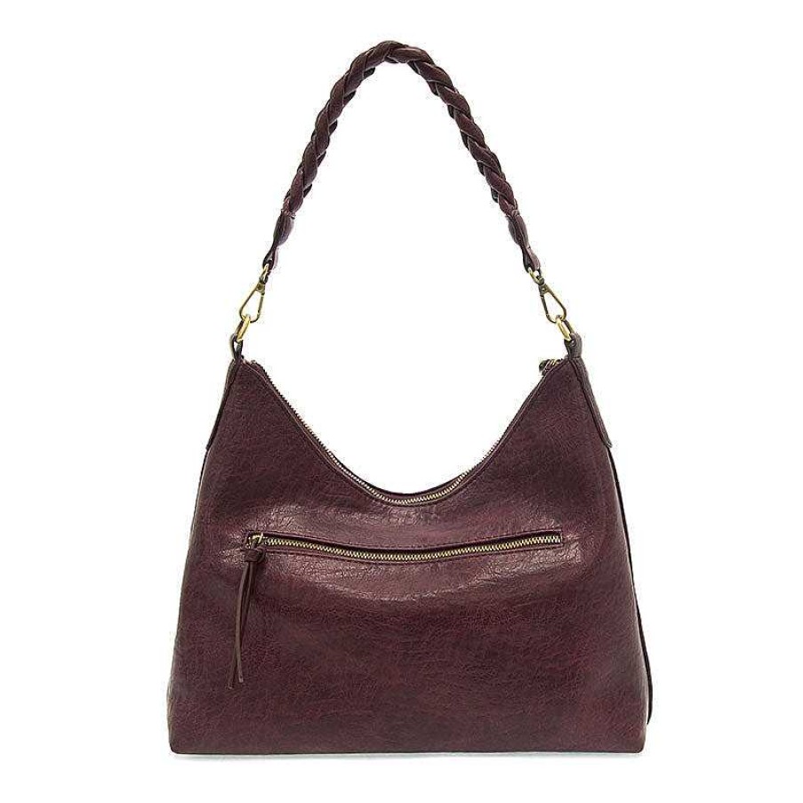 Accessories Joy Susan | Selene Slouchy Hobo Bag - Aubergine