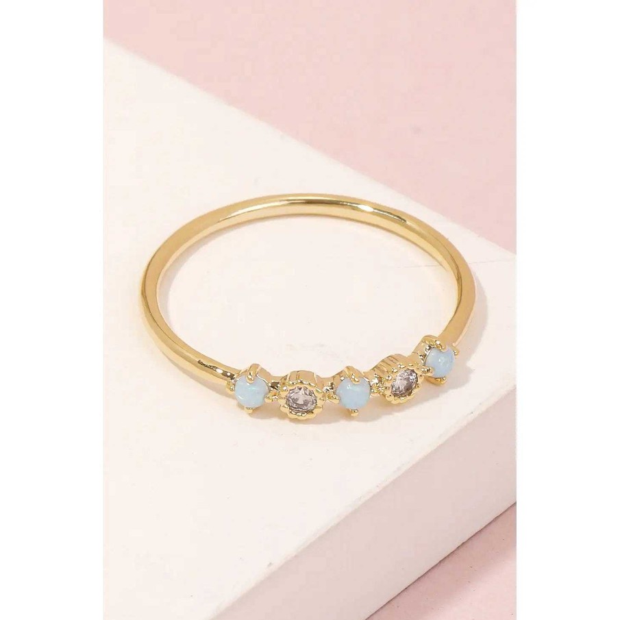 Jewelry Anarchy Street | Delicate Opal Band Ring