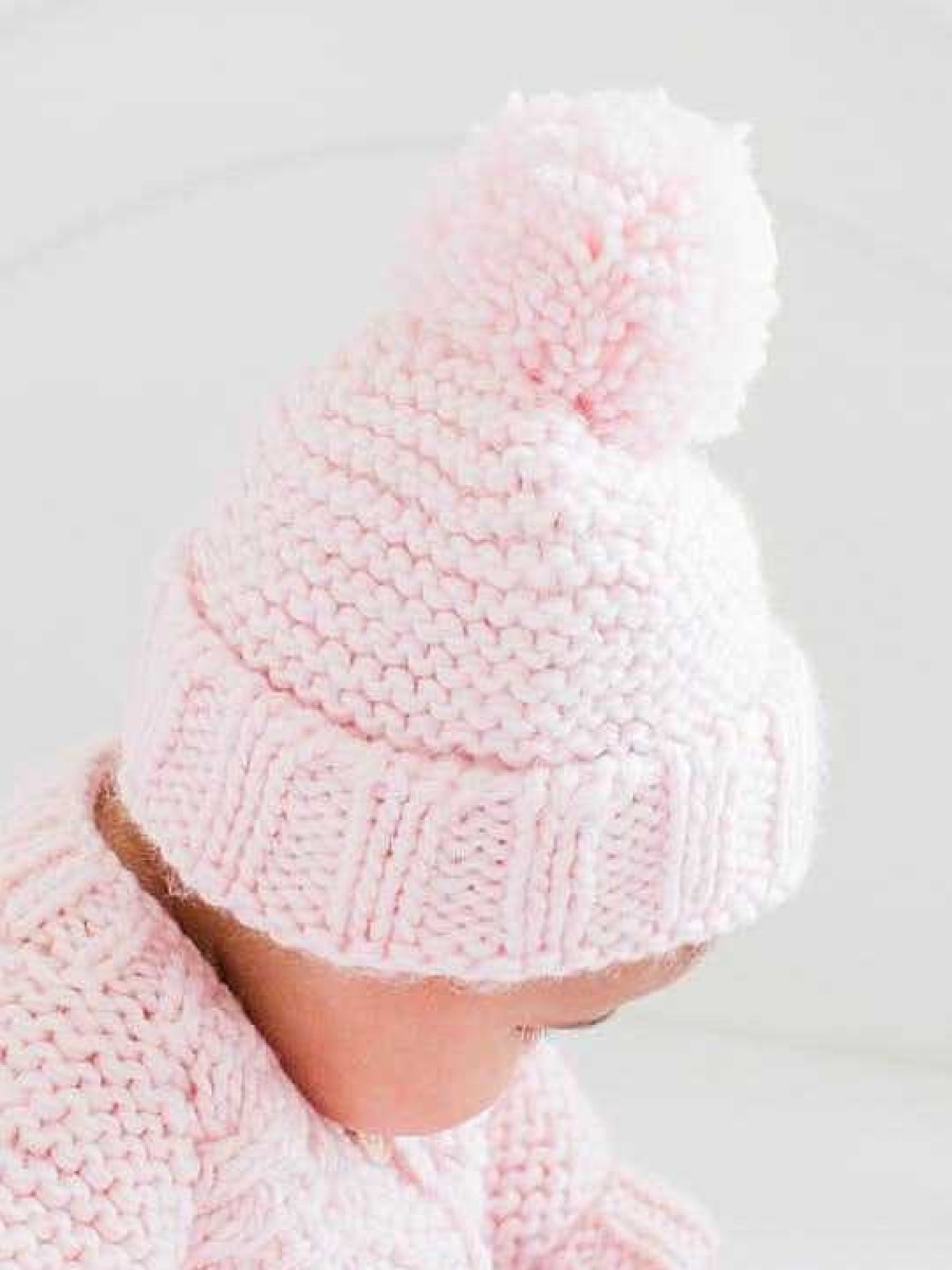 Home & Gifts Huggalugs | Baby Garter Stitch Beanie Hat