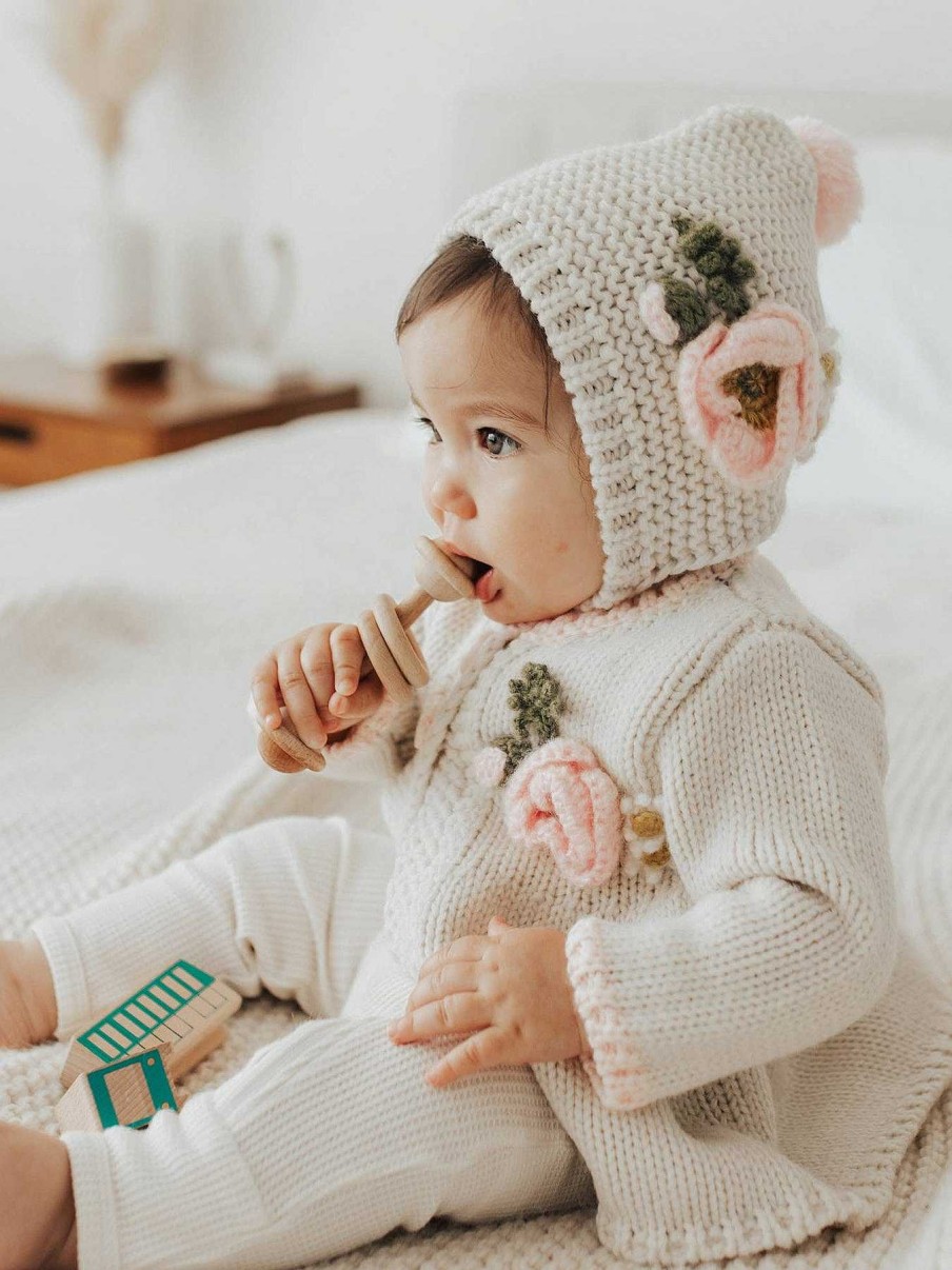 Home & Gifts Huggalugs | Baby Poppy Hand Knit Sweater