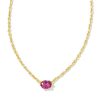 Jewelry Kendra Scott | Cailin Gold Pendant Necklace In Purple Crystal