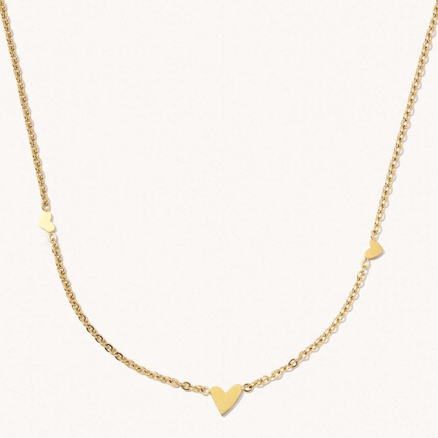 Jewelry Nikki Smith Designs | Triple Heart Waterproof Necklace