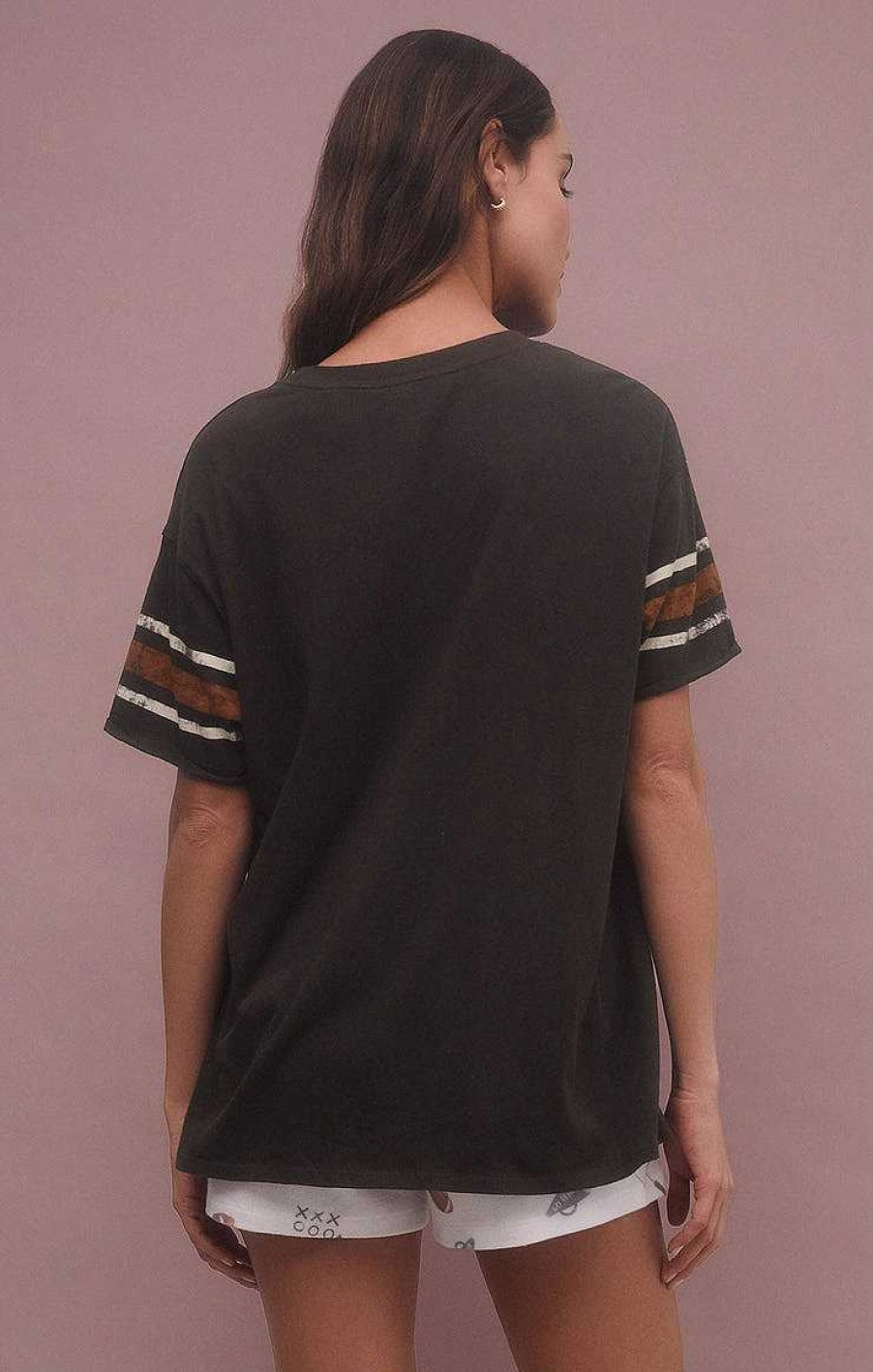 Apparel Z Supply | Boyfriend Team Tee In Vintage Black