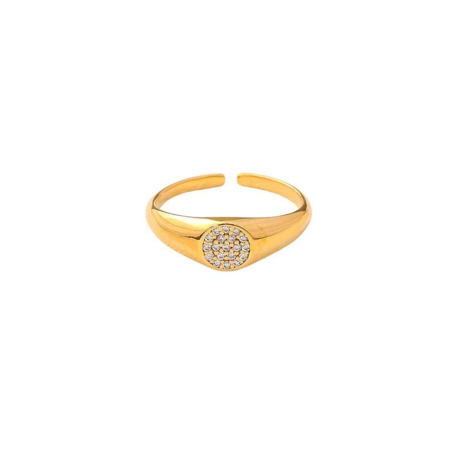 Jewelry Fame | Pave Signet Ring