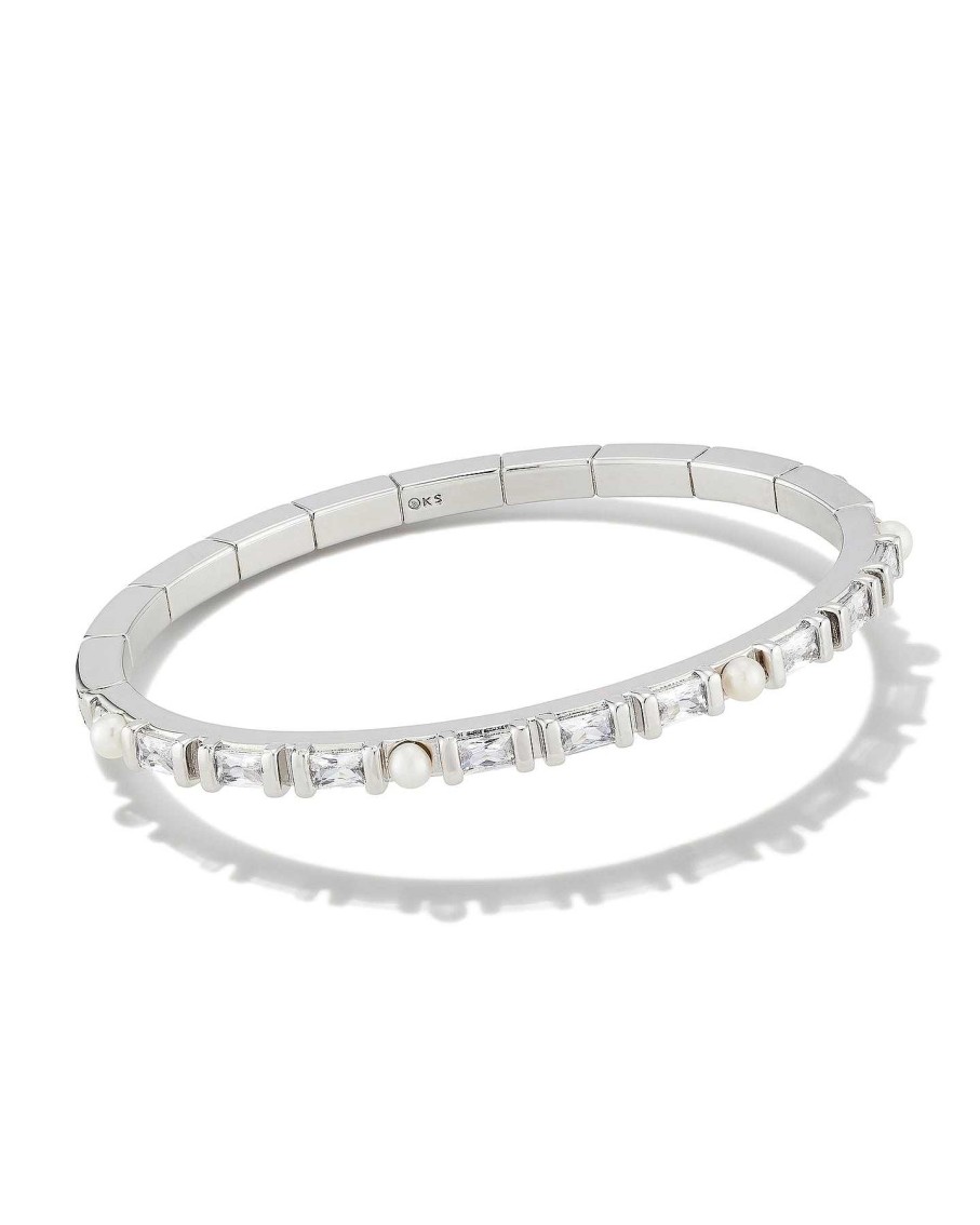 Jewelry Kendra Scott | Gracie Bangle Bracelet In Silver