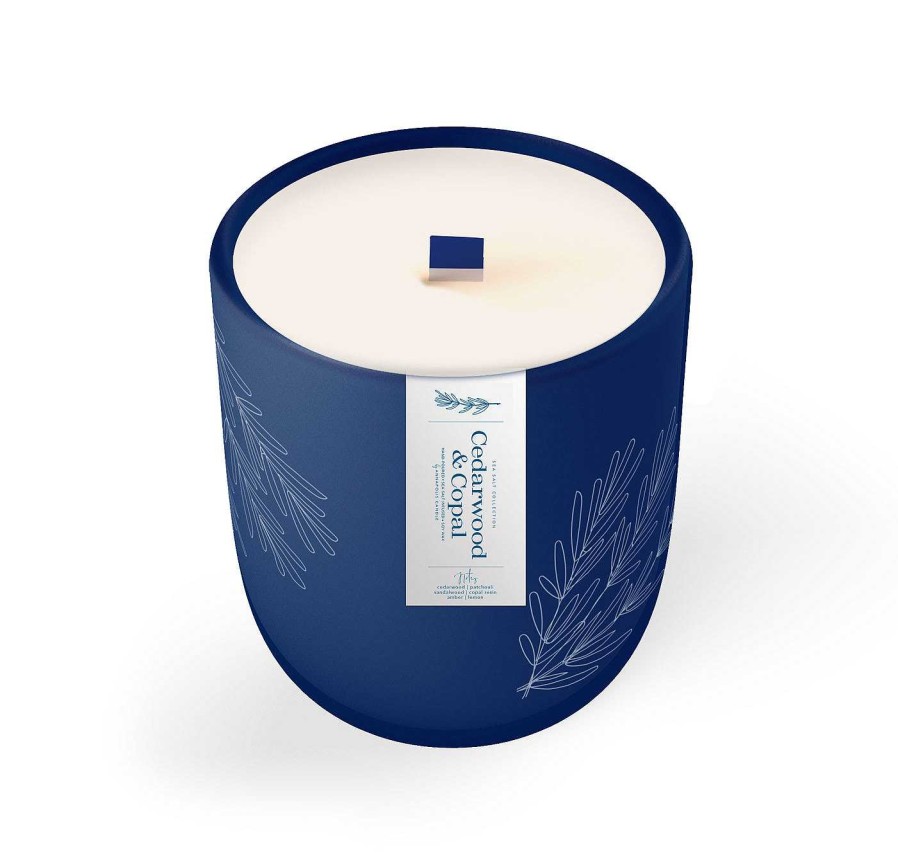 Home & Gifts Annapolis Candle | Signature Wood Wick Candle - Cedarwood & Copal