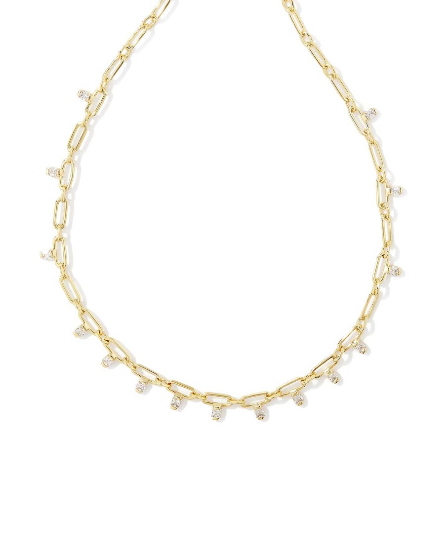 Jewelry Kendra Scott | Lindy Crystal Chain Necklace