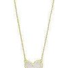 Jewelry Kendra Scott | Ari Heart Gold Pendant Necklace In Iridescent Drusy