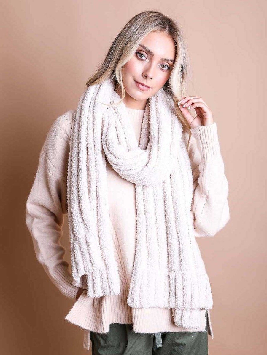 Accessories Leto Accessories | Ultra Cozy Boucle Knit Scarf