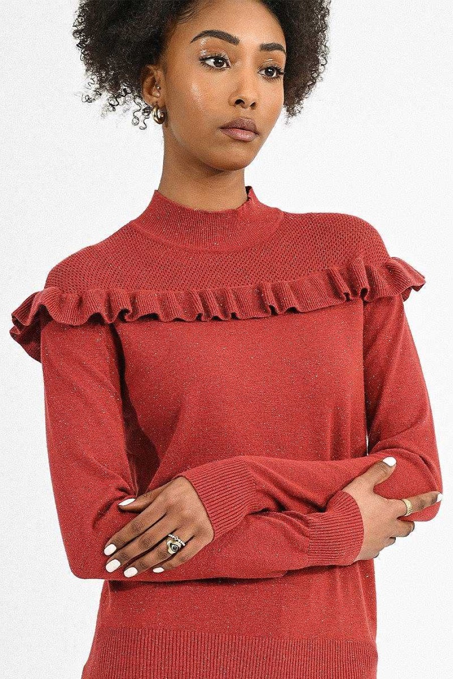 Apparel Molly Bracken | Autumn Ruffle Sweater