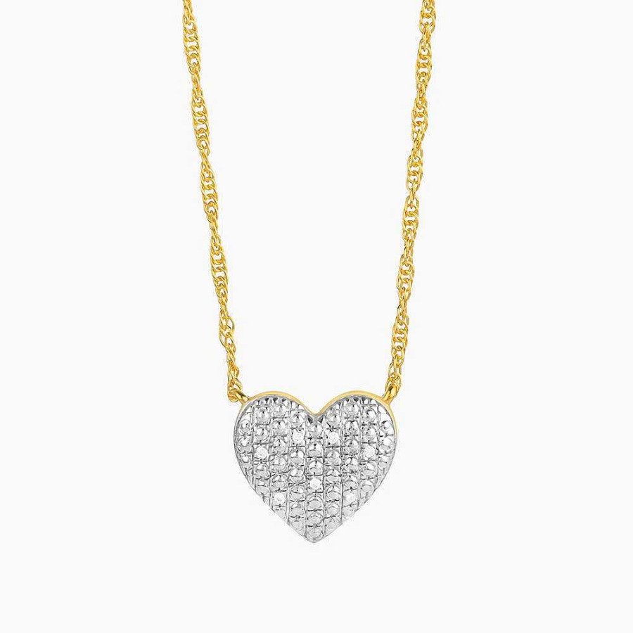 Jewelry Ella Stein | All Of My Heart Diamond Necklace Gold