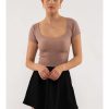 Apparel Blu Pepper | Mocha Delight Ribbed Top