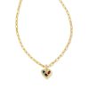 Jewelry Kendra Scott | Penny Gold Heart Short Pendant Necklace In Multi Mix