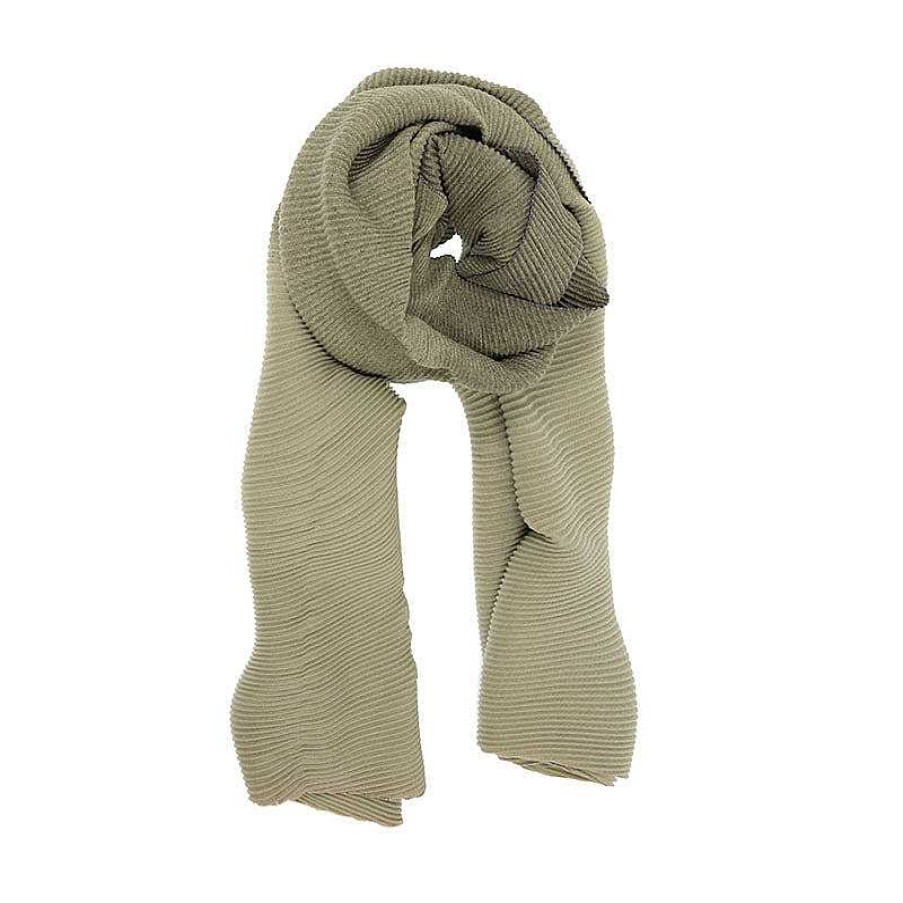 Accessories Joy Susan | Ombre Pleated Scarf - Olive