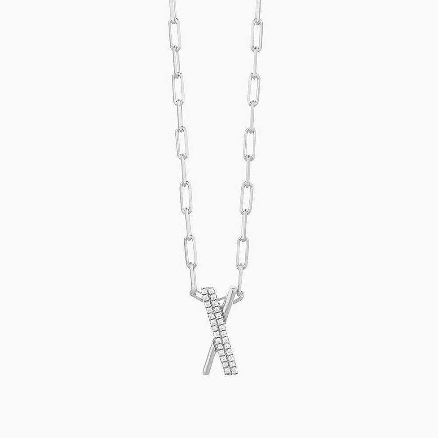 Jewelry Ella Stein | Cross My Heart Diamond Necklace