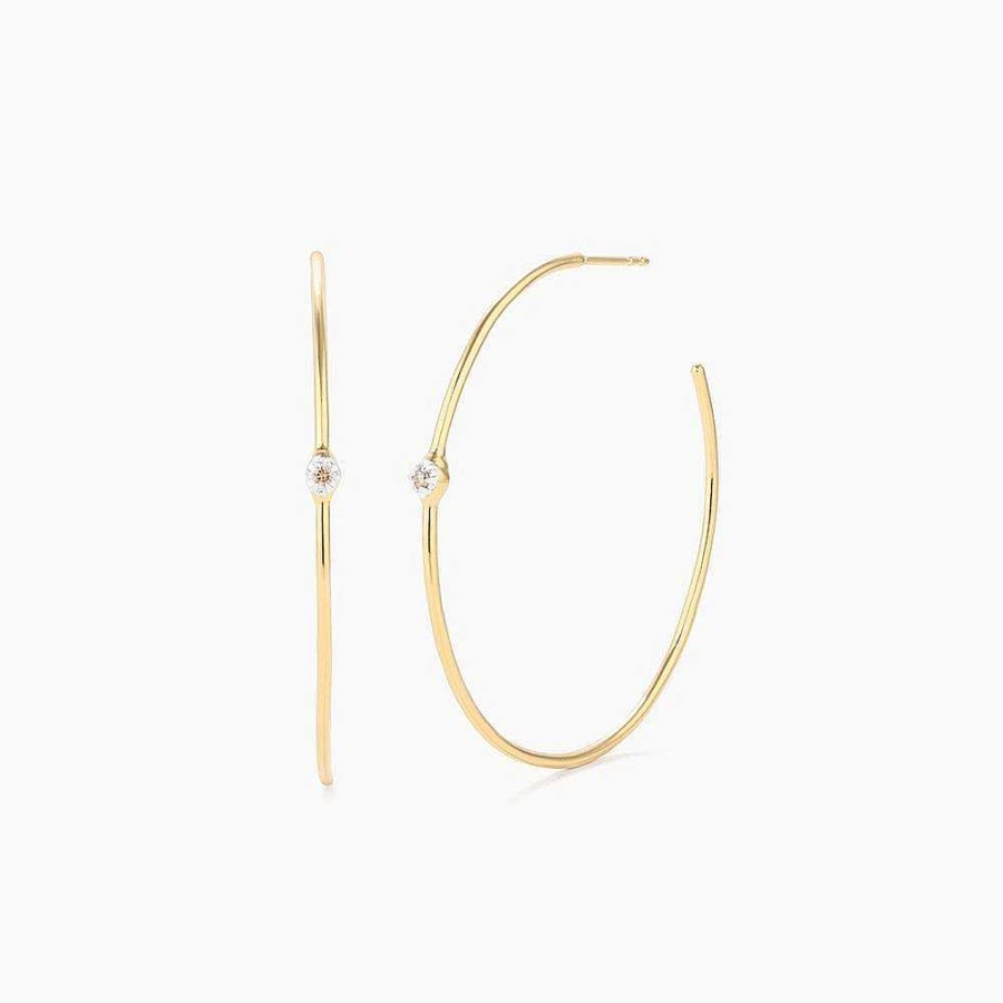 Jewelry Ella Stein | Aja Diamond Accent Hoops