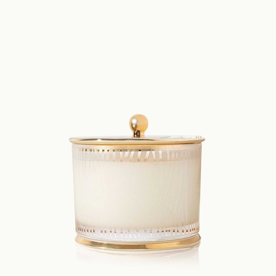 Home & Gifts Thymes | Frasier Fir Frosted Wood Grain Candle