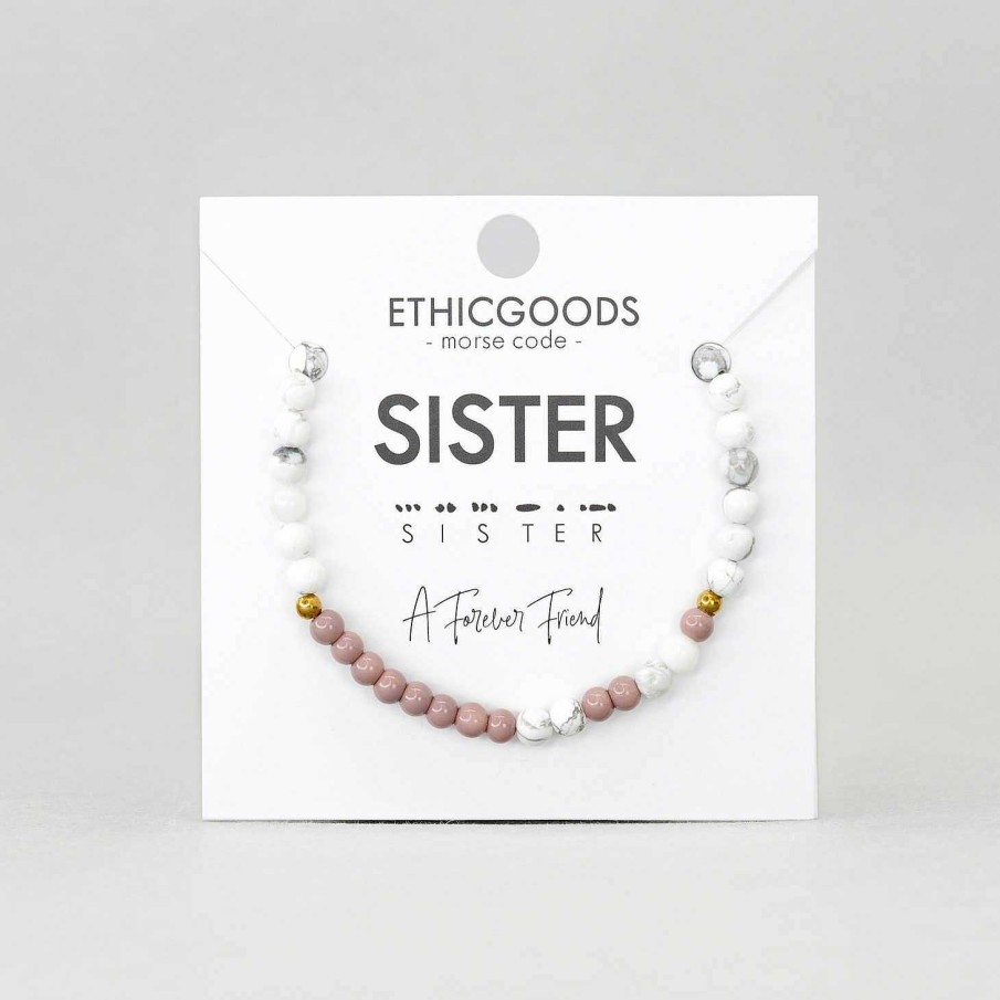 Jewelry Ethic Goods | Morse Code Bracelet - Sister