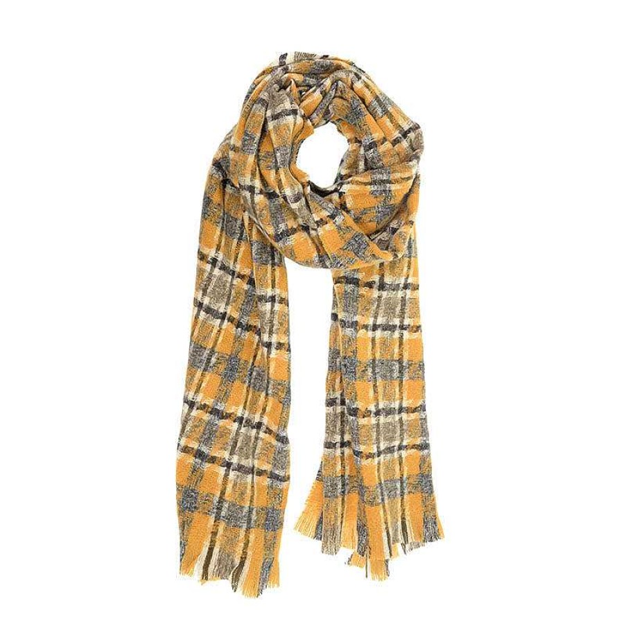 Accessories Joy Susan | Mod Plaid Scarf - Amber