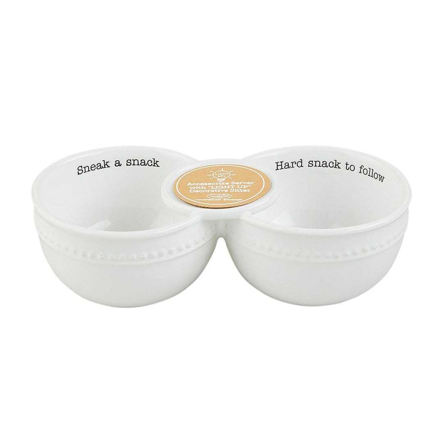 Home & Gifts Mudpie | Double Dip Snack Server