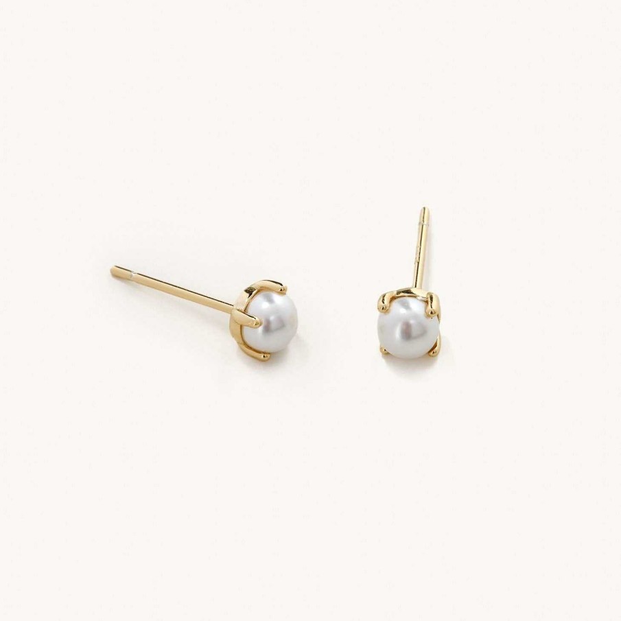 Jewelry Nikki Smith Designs | Golden Pearl Studs