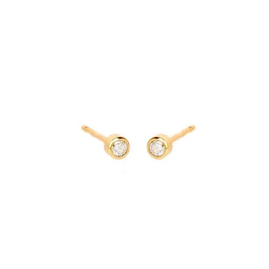 Jewelry Something Silver | Mini Bezel Cz Studs