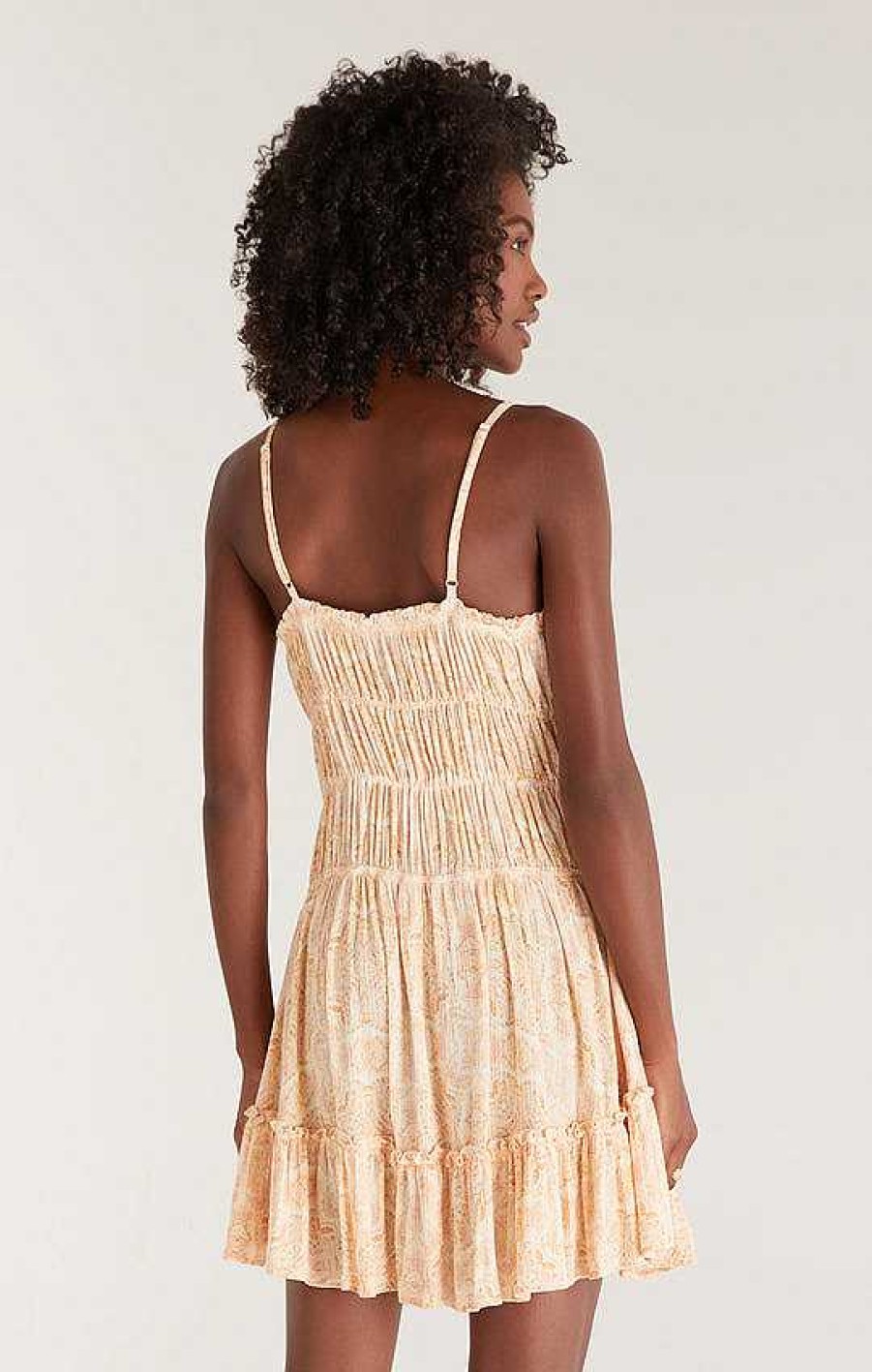 Apparel Z Supply | Anabella Medallion Mini Dress Lemon Zest