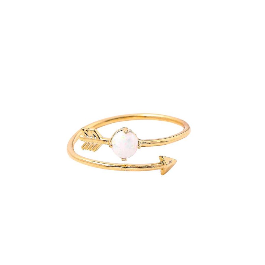 Jewelry Fame | Opal Arrow Wrap Ring