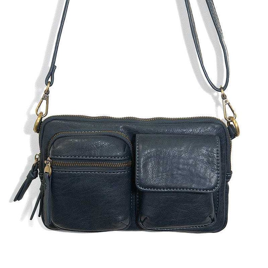 Accessories Joy Susan | Kendra Cargo Pocket Sling Crossbody Bag - Aegean