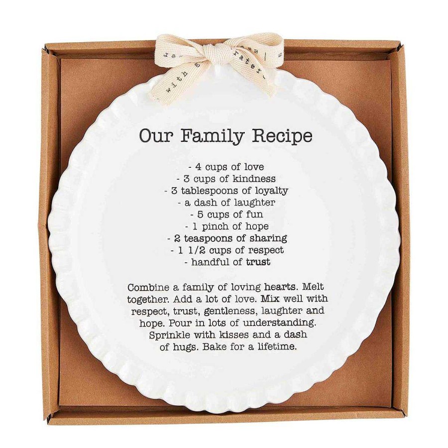 Home & Gifts Mudpie | Family Recipe Plate