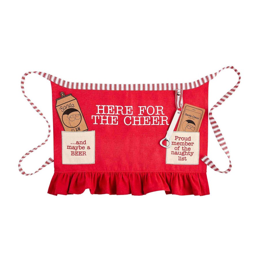 Home & Gifts Mudpie | Christmas Cheer Half Apron