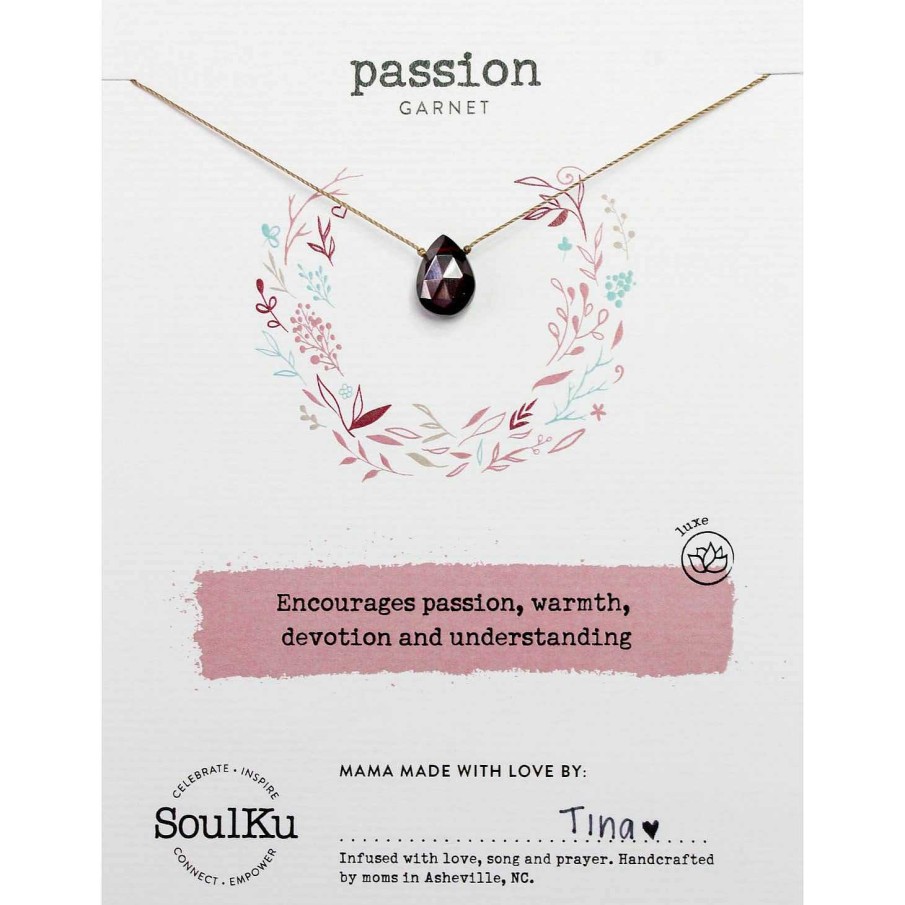 Jewelry Soulku | Soulku Garnet Luxe Necklace For Passion