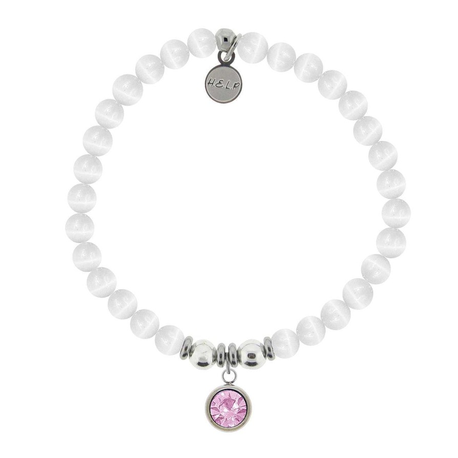 Jewelry T. Jazelle | Birthstone Bracelet - June Alexandrite Charm