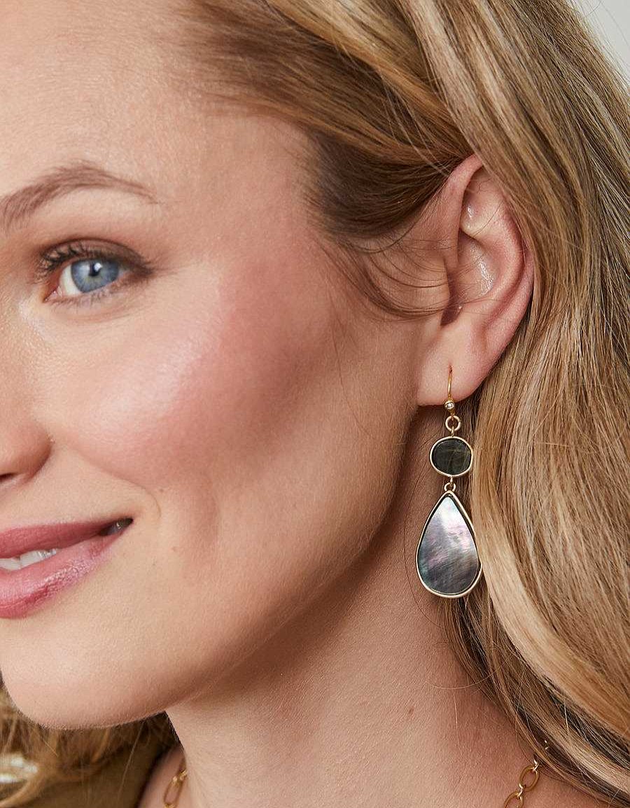 Jewelry Spartina 449 | Batina Earrings Grey Mother Of Pearl