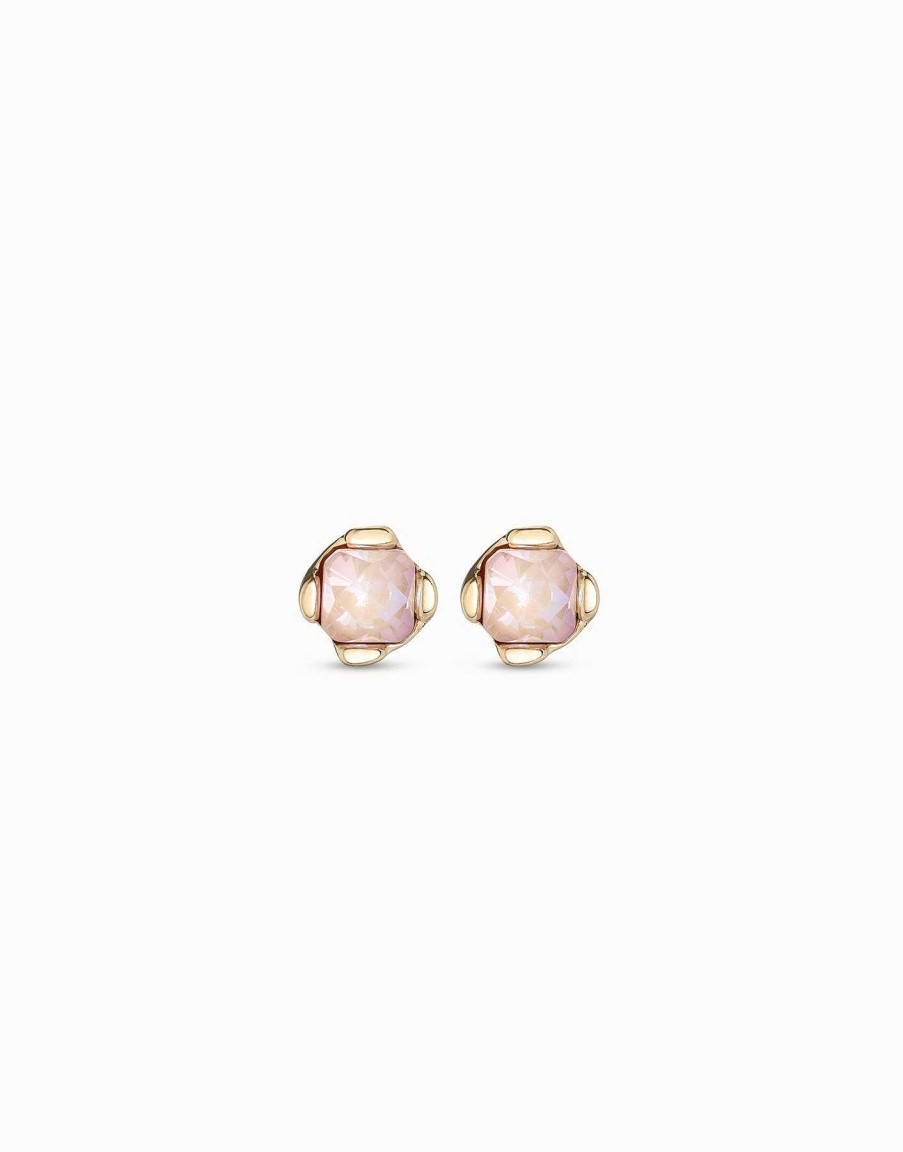 Jewelry Uno de 50 | Uno De 50 Gold Aura Pink Earrings