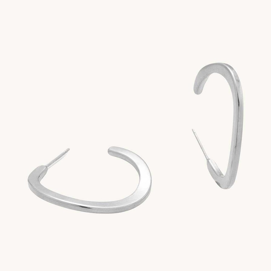 Jewelry Nikki Smith Designs | Venice Silver Twist Hoops