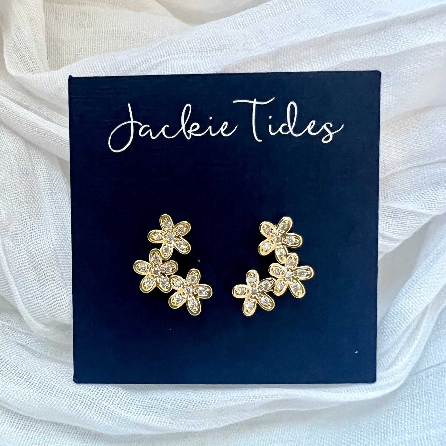 Jewelry Jackie Tides | Flower Climber Studs