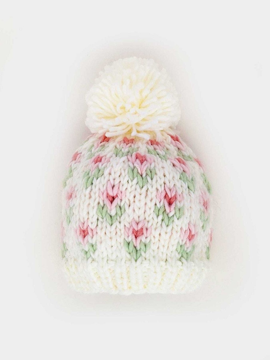 Home & Gifts Huggalugs | Bitty Blooms Blush Beanie