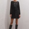 Apparel Z Supply | Andromeda Sequin Dress In Black