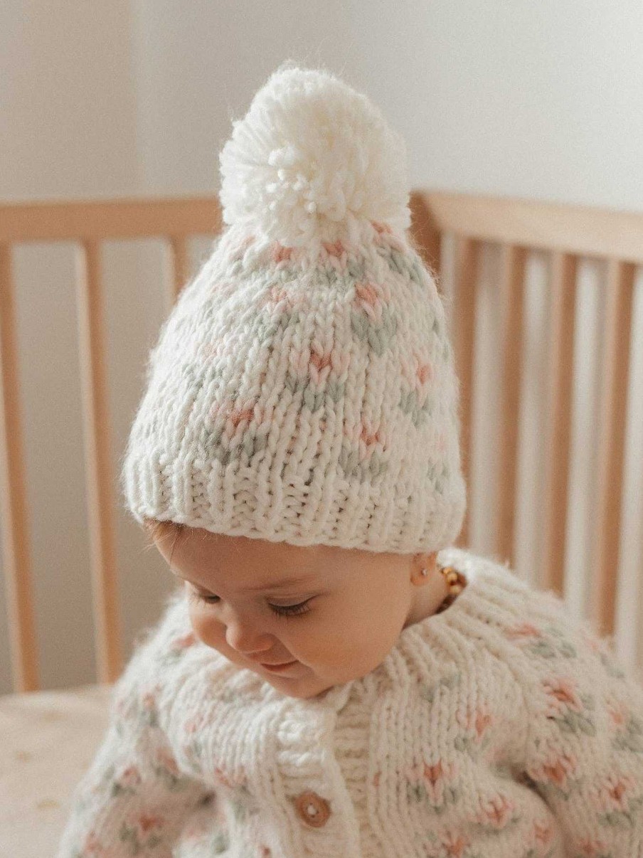 Home & Gifts Huggalugs | Bitty Blooms Blush Beanie