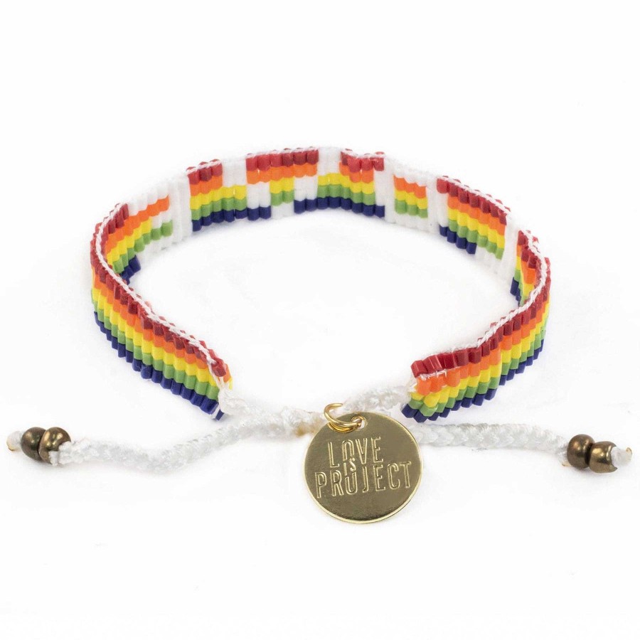 Jewelry Love Project | Love Seed Bead Rainbow Bracelet