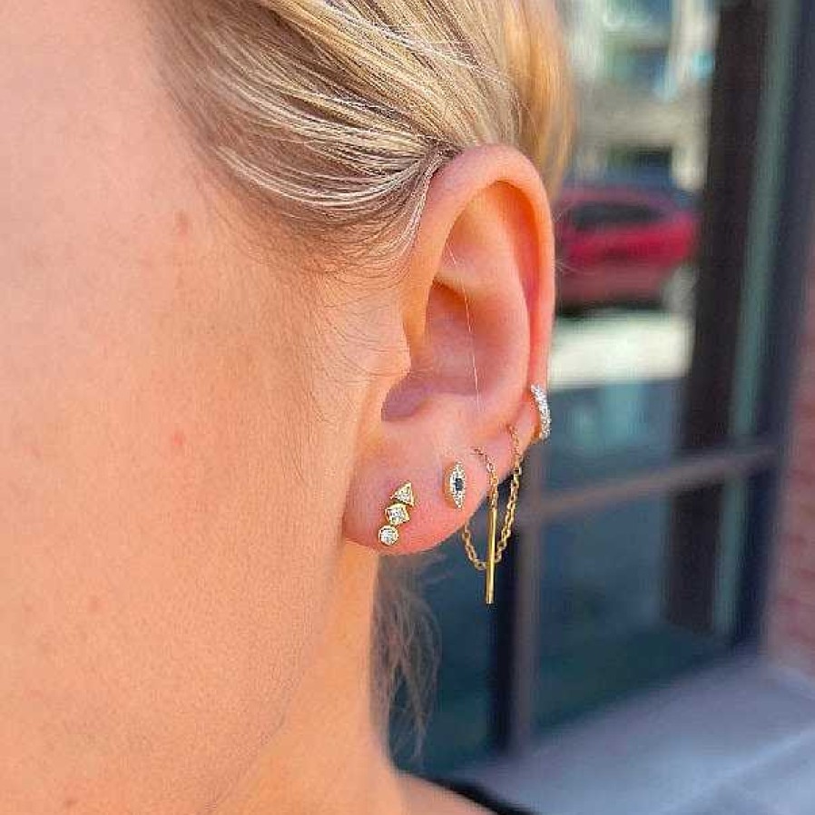 Jewelry Nikki Smith Designs | Golden Geo Studs