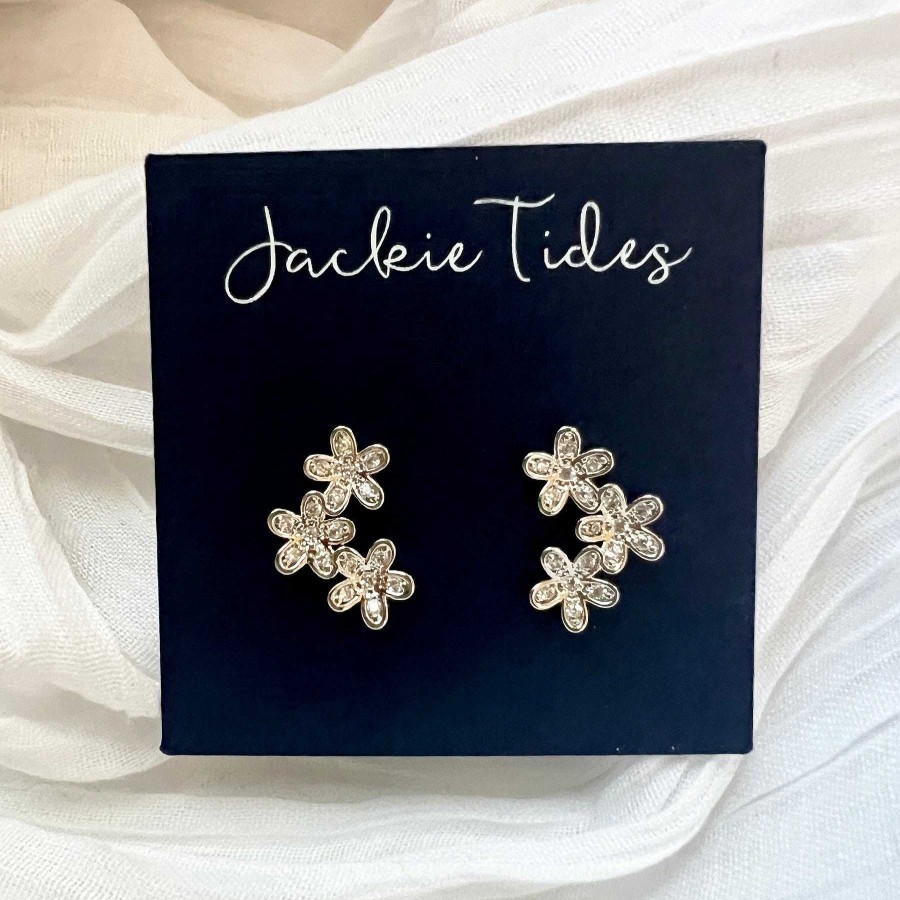 Jewelry Jackie Tides | Flower Climber Studs