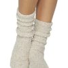 Accessories Barefoot Dreams | Barefoot Dreams Cozy Heathered Socks