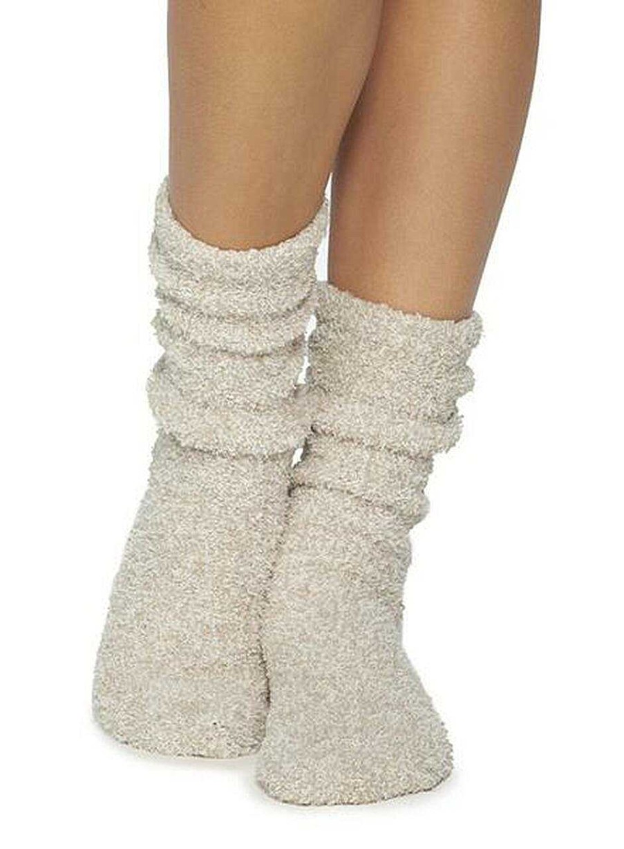 Accessories Barefoot Dreams | Barefoot Dreams Cozy Heathered Socks