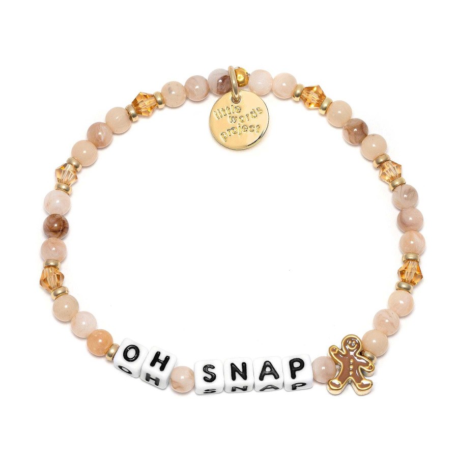 Jewelry Little Words Project | Little Words Project Oh Snap Gingerbread Bracelet