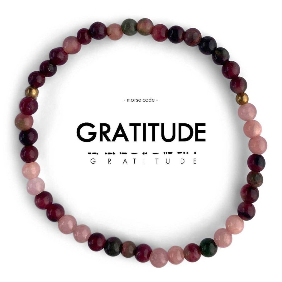 Jewelry Ethic Goods | Gratitude Morse Code Bracelet