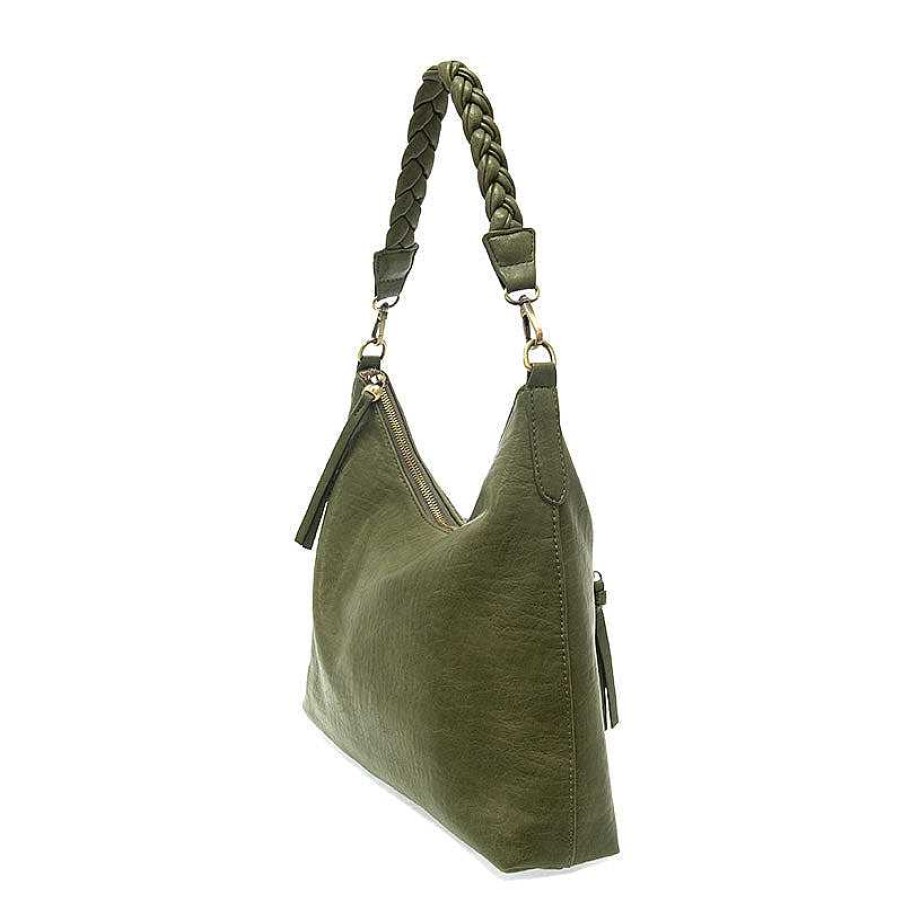 Accessories Joy Susan | Selene Slouchy Hobo Bag - Moss